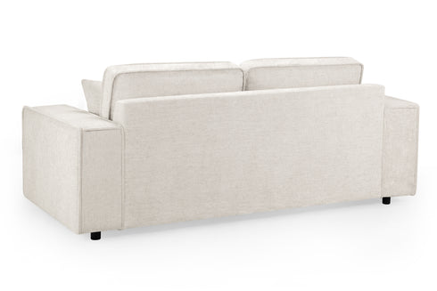 Dylan Sofa Cream 3 Seater Back View